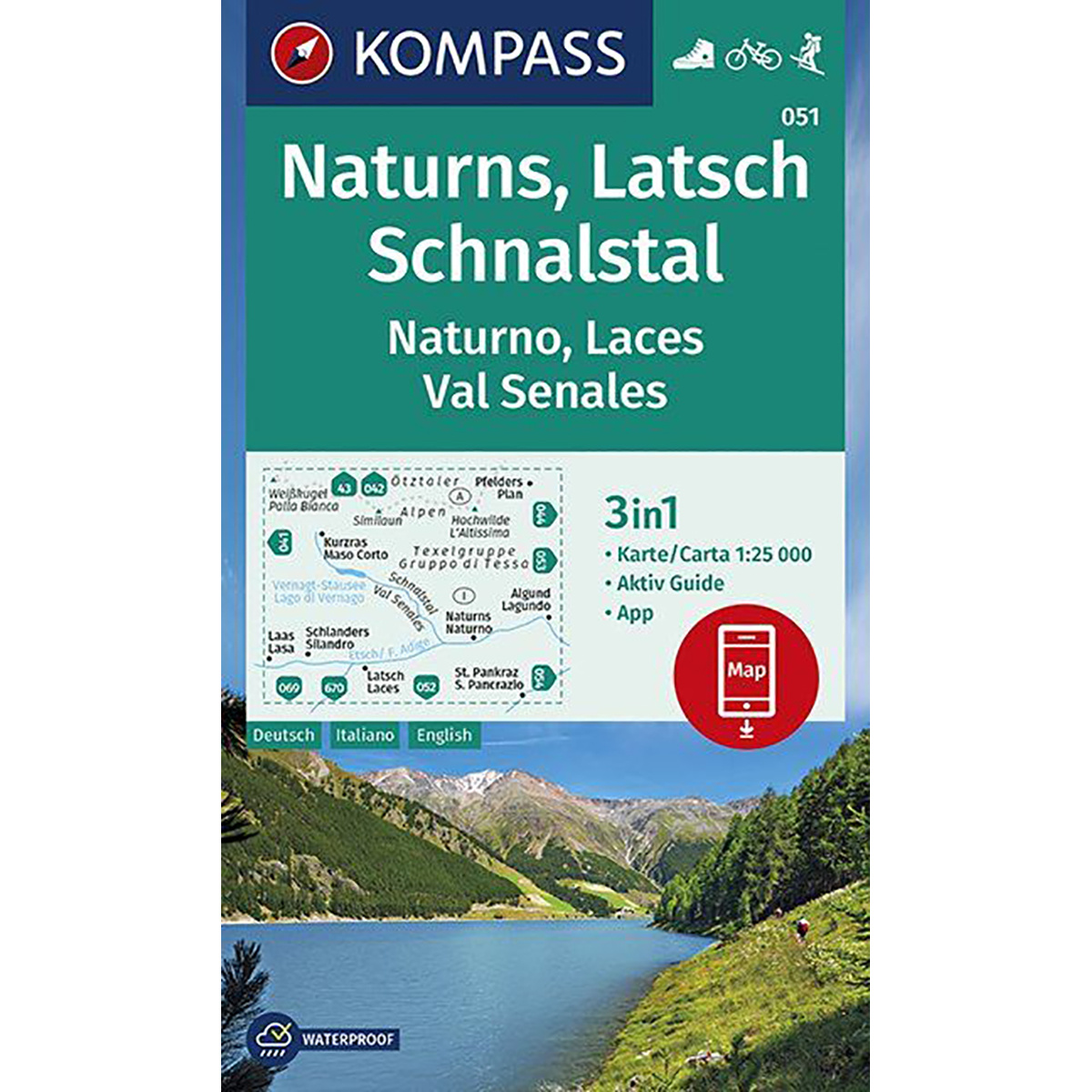 Kompass Verlag WK 051 Naturns - Latsch - Schnalstal von Kompass Verlag