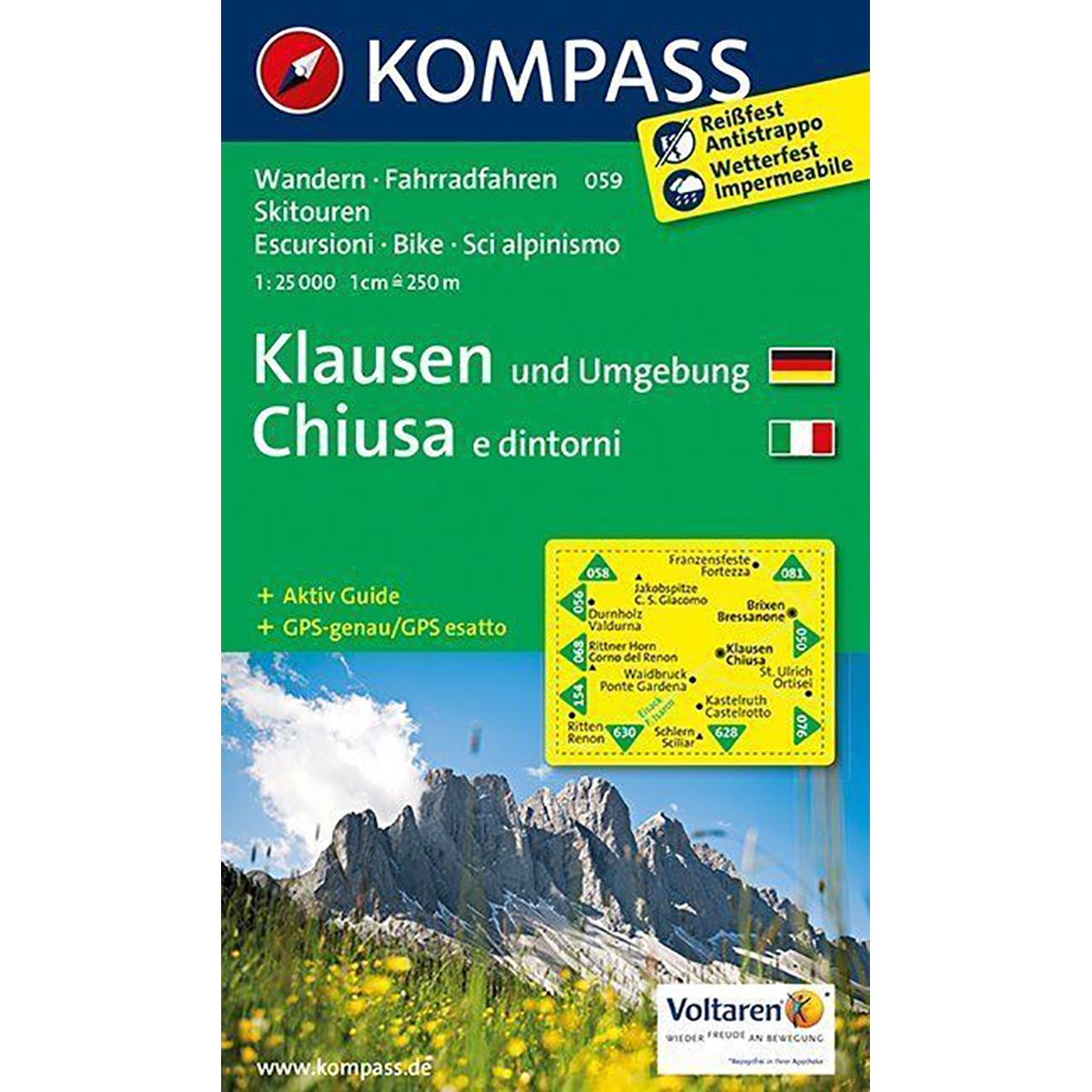 Kompass Verlag WK 059 Klausen und Umgebung