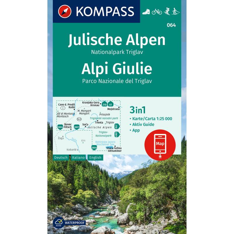 Kompass Verlag WK 064 Julische Alpen-Nationalpark Triglav von Kompass Verlag