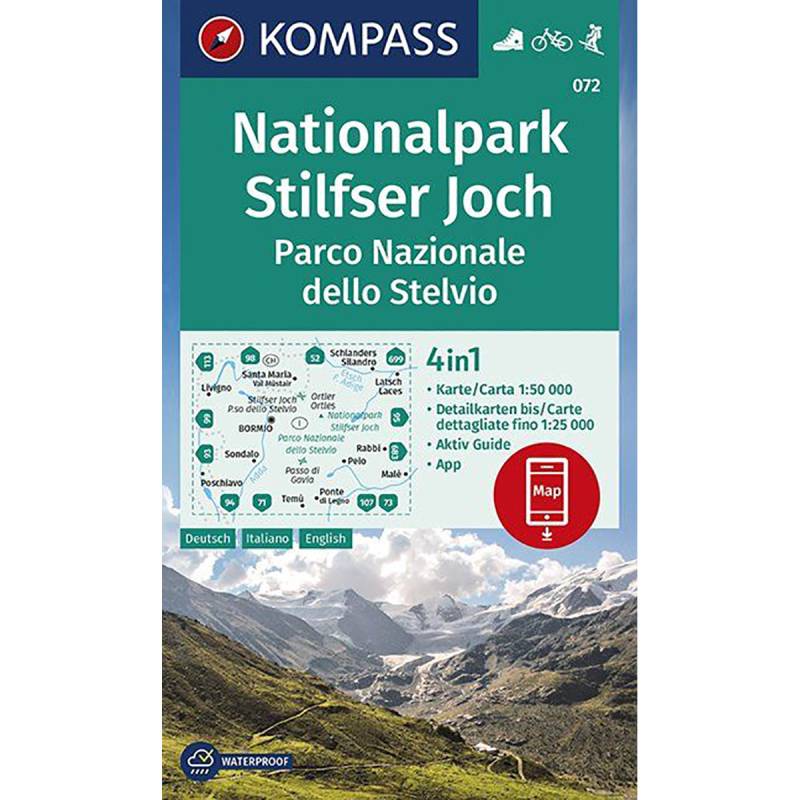 Kompass Verlag WK 072 Nationalpark Stilfser Joch von Kompass Verlag