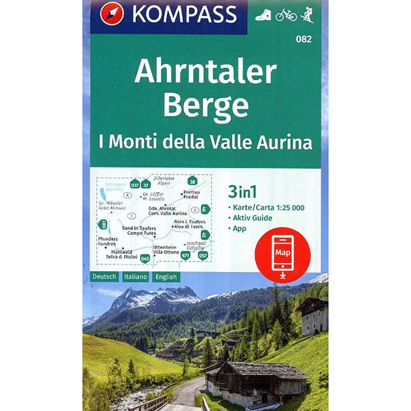 Kompass Verlag WK 082 Ahrntaler Berge von Kompass Verlag