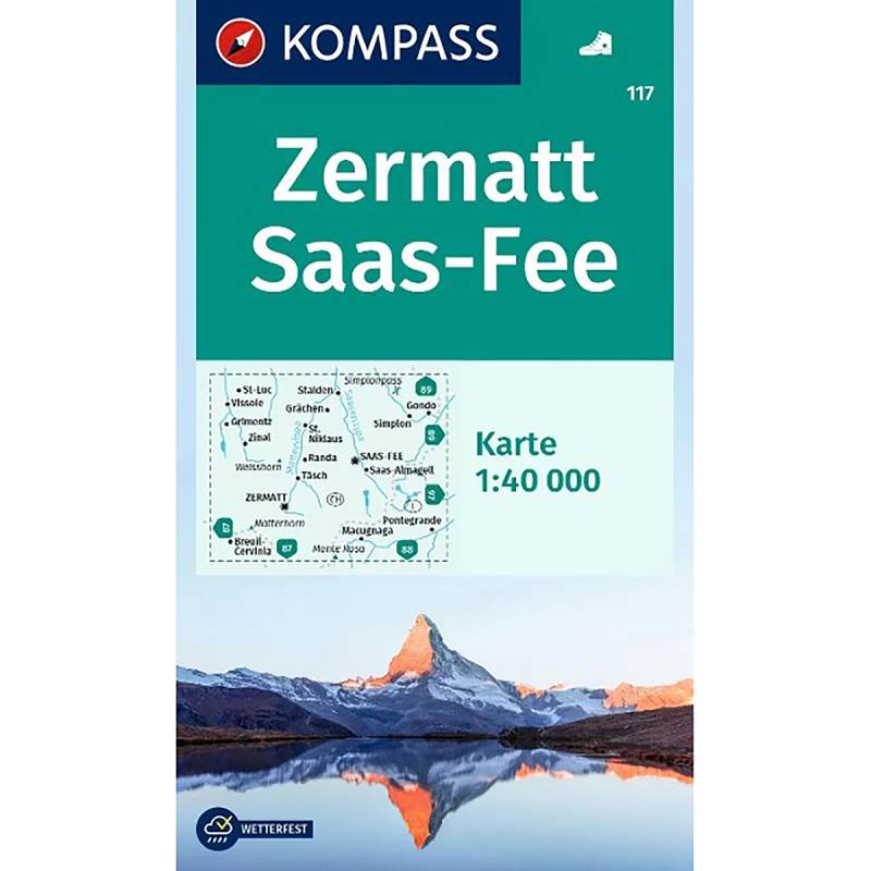 Kompass Verlag WK 117 Zermatt - Saas Fee von Kompass Verlag