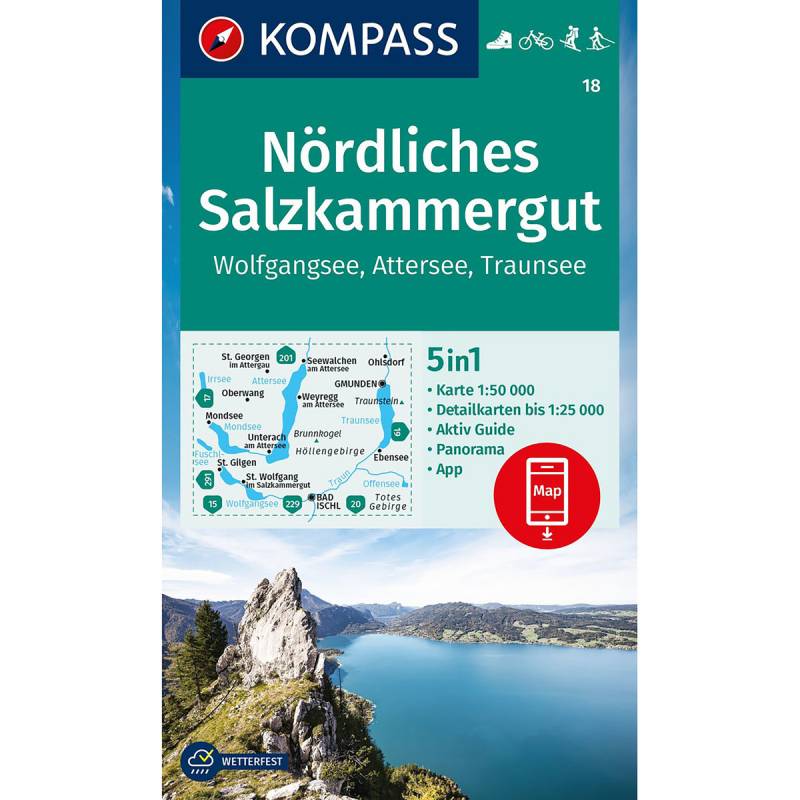 Kompass Verlag WK 18 Nördliches Salzkammergut von Kompass Verlag