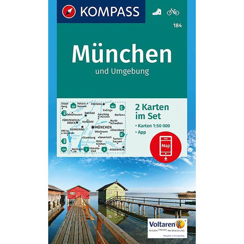 Kompass Verlag WK 184 München Umgebung - Kartenset von Kompass Verlag