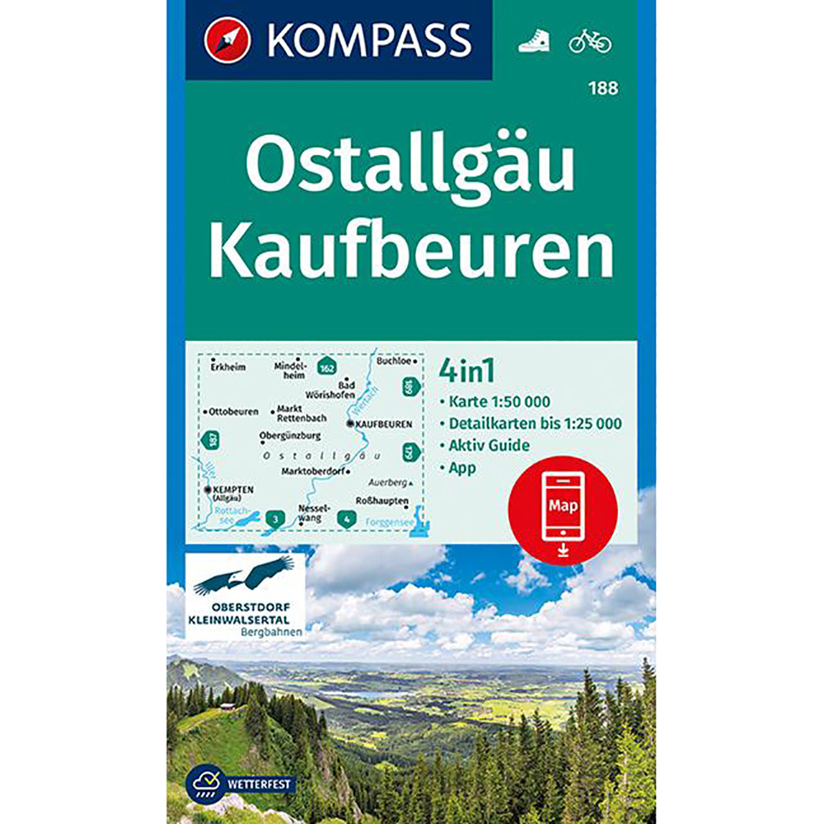 Kompass Verlag WK 188 Ostallgäu Kaufbeuren von Kompass Verlag