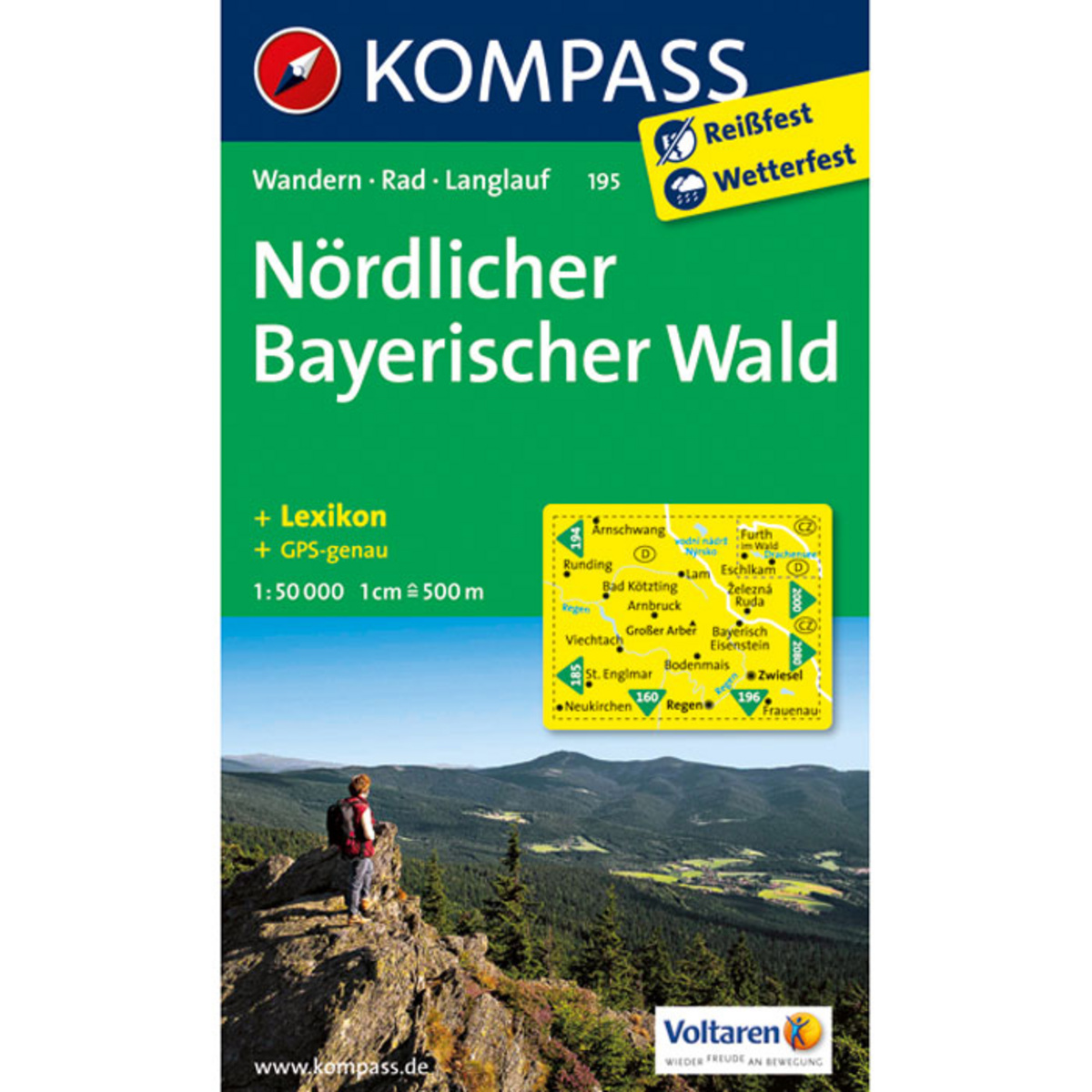 Kompass Verlag WK 195 Nördlicher Bayerischer Wald von Kompass Verlag