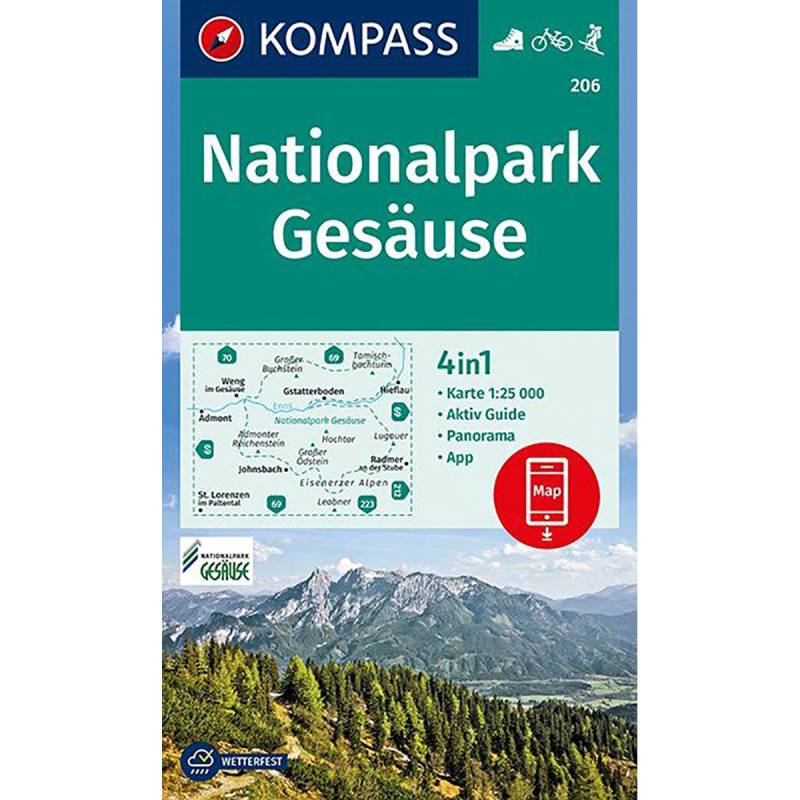 Kompass Verlag WK 206 Nationalpark Gesäuse von Kompass Verlag