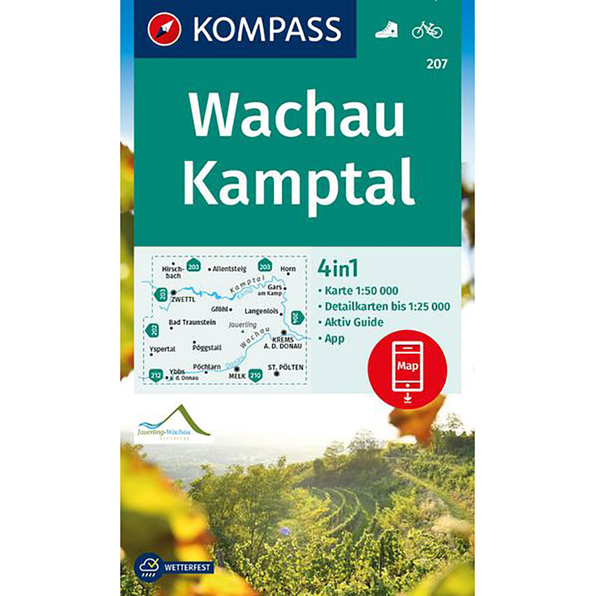 Kompass Verlag WK 207 Wachau - Kamptal von Kompass Verlag