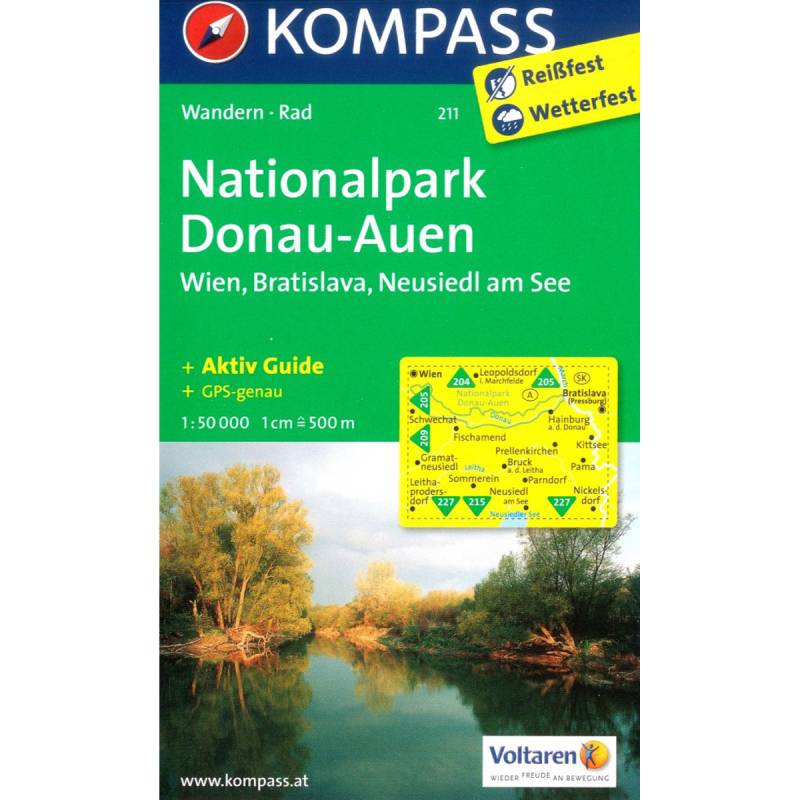 Kompass Verlag WK 211 NP Donau-Auen von Kompass Verlag