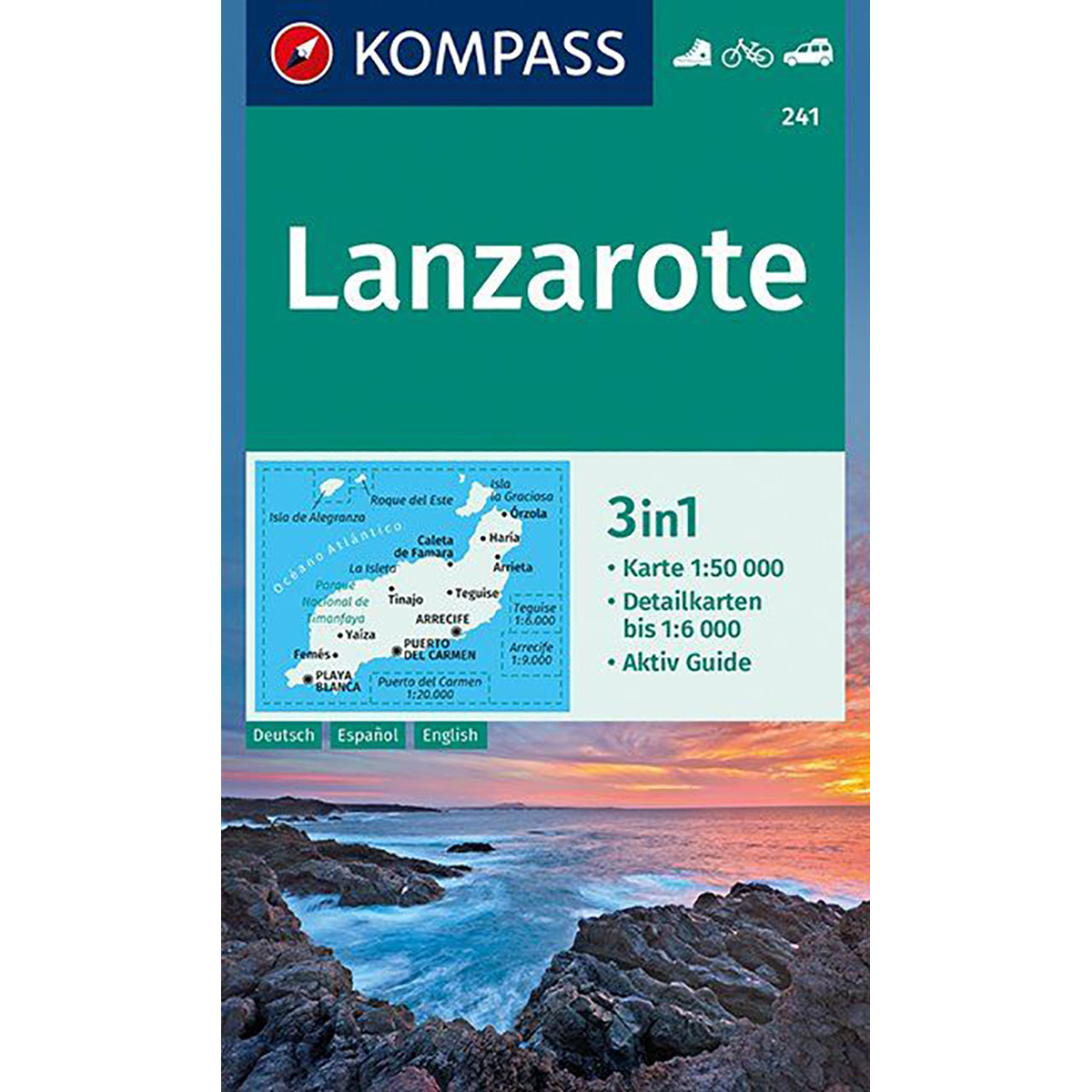 Kompass Verlag WK 241 Lanzarote von Kompass Verlag