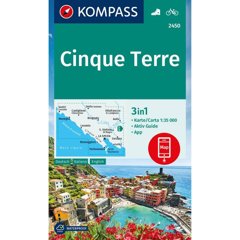 Kompass Verlag WK 2450 Cinque Terre von Kompass Verlag