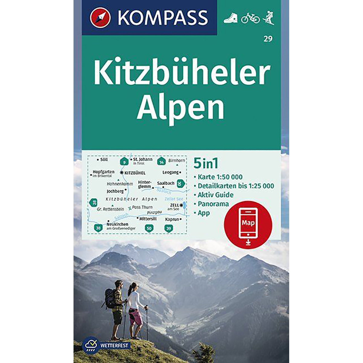 Kompass Verlag WK 29 Kitzbühler Alpen