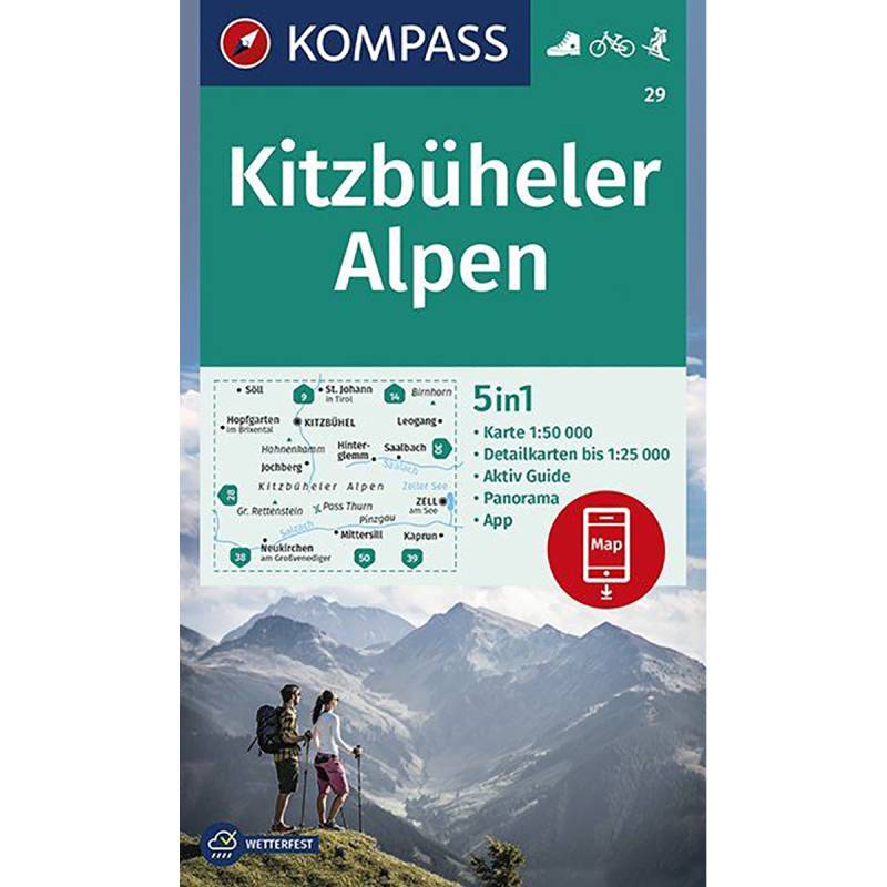 Kompass Verlag WK 29 Kitzbühler Alpen von Kompass Verlag