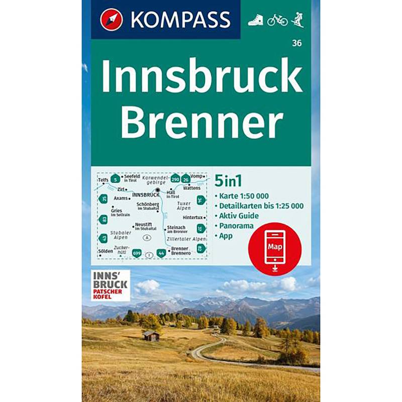 Kompass Verlag WK 36 Innsbruck - Brenner von Kompass Verlag