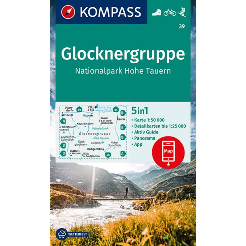 Kompass Verlag WK 39 Glocknergruppe von Kompass Verlag