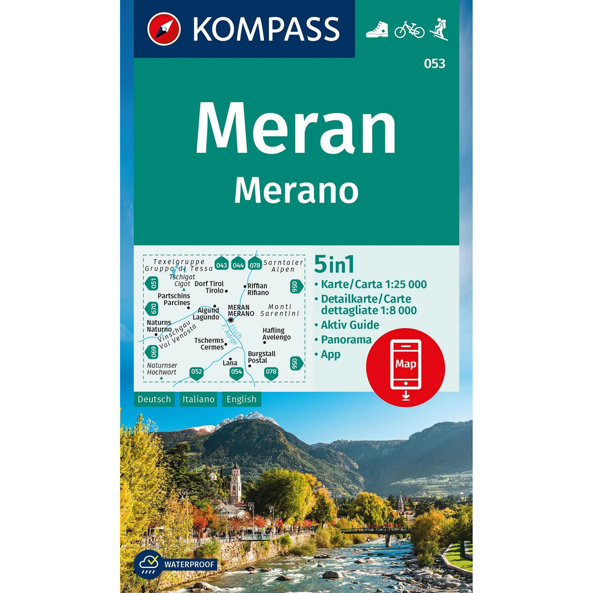 Kompass Verlag WK 53 Meran und Umgebung von Kompass Verlag