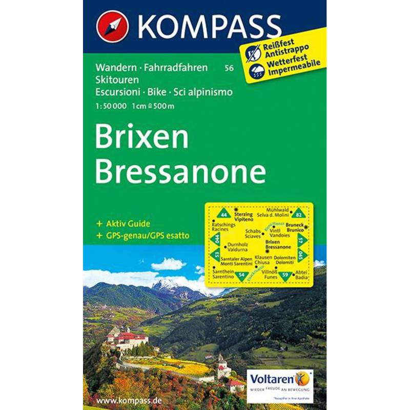 Kompass Verlag WK 56 Brixen / Bressanone von Kompass Verlag