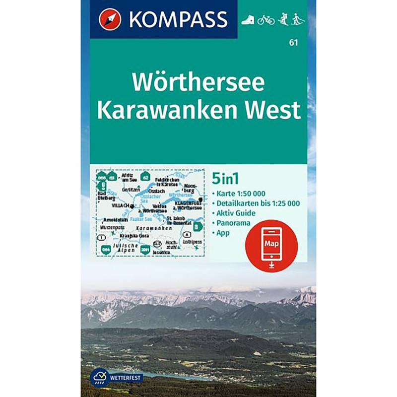 Kompass Verlag WK 61 Wörthersee - Karawanken West von Kompass Verlag