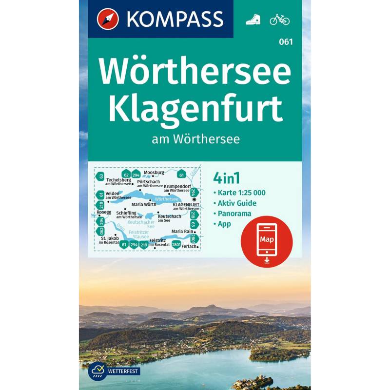 Kompass Verlag WK 61 Wörthersee - Klagenfurt von Kompass Verlag