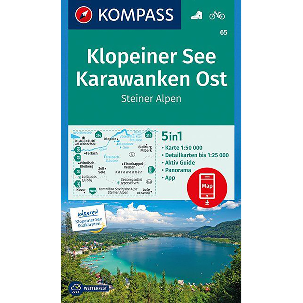 Kompass Verlag WK 65 Klopeiner See - Karawanken Ost von Kompass Verlag