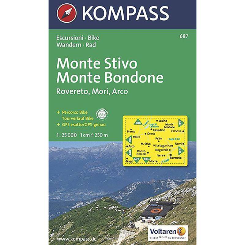 Kompass Verlag WK 687 Monte Stivo - Monte Bondone von Kompass Verlag