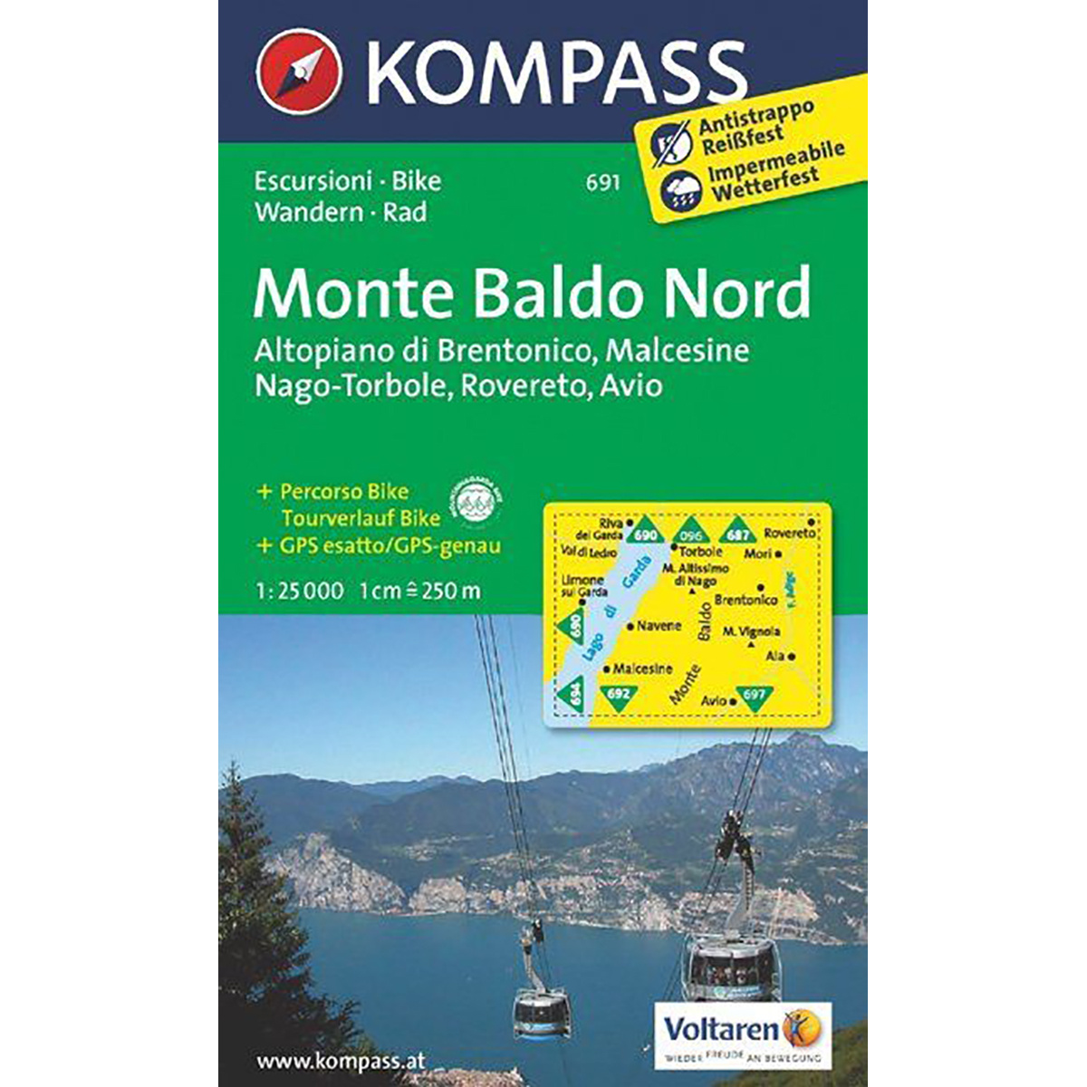 Kompass Verlag WK 691 Monte Baldo Nord von Kompass Verlag