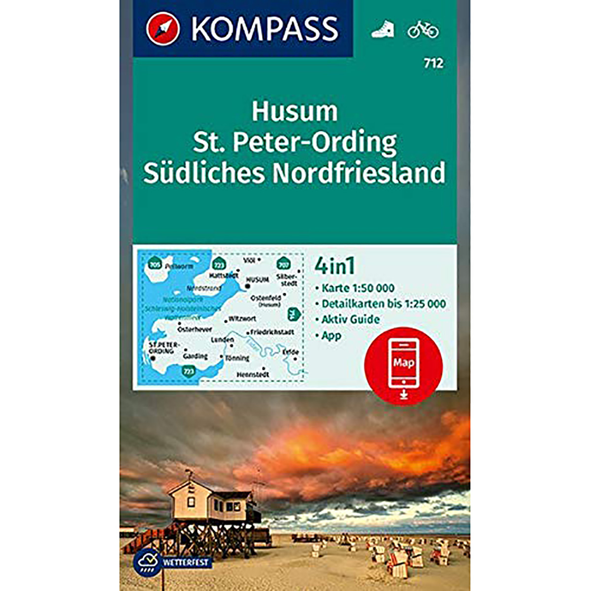 Kompass Verlag WK 712 Husum St. Peter-Ording von Kompass Verlag