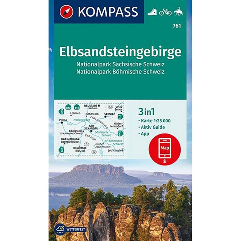 Kompass Verlag WK 761 Elbsandsteingebirge von Kompass Verlag