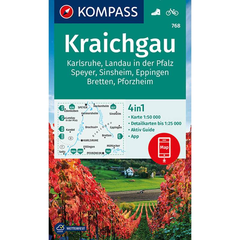 Kompass Verlag WK 768 Kraichgau / Karlsruhe von Kompass Verlag