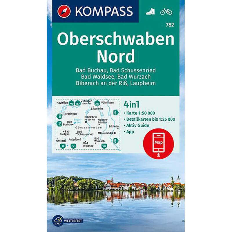 Kompass Verlag WK 782 Oberschwaben Nord von Kompass Verlag