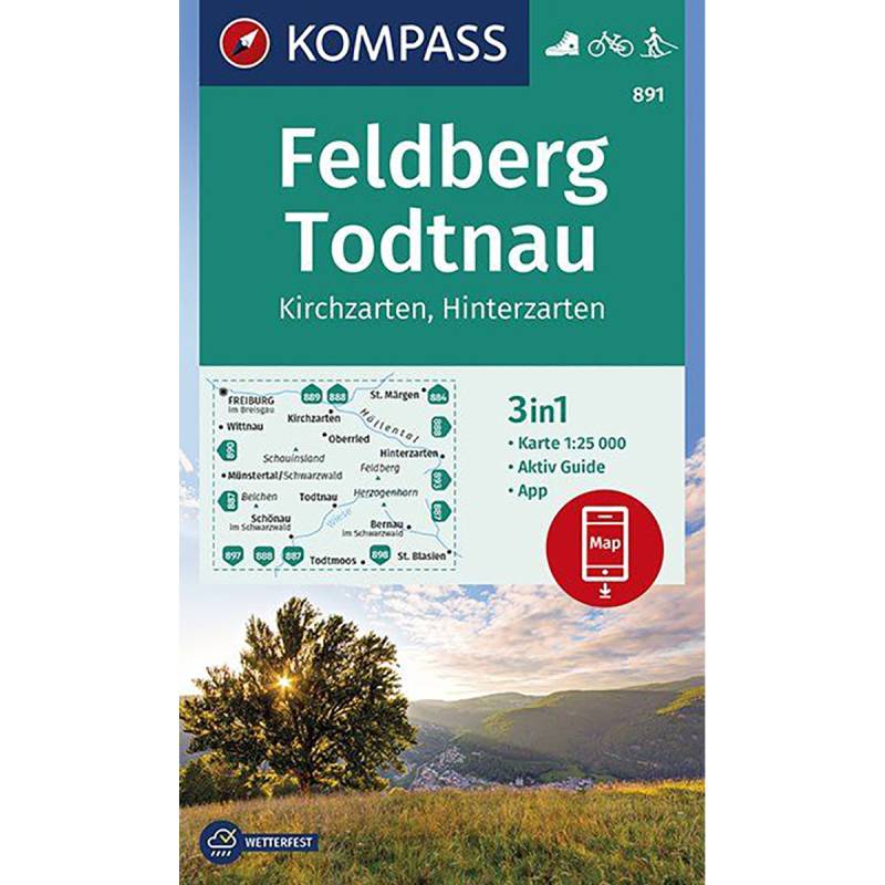 Kompass Verlag WK 891 Feldberg - Todtnau von Kompass Verlag