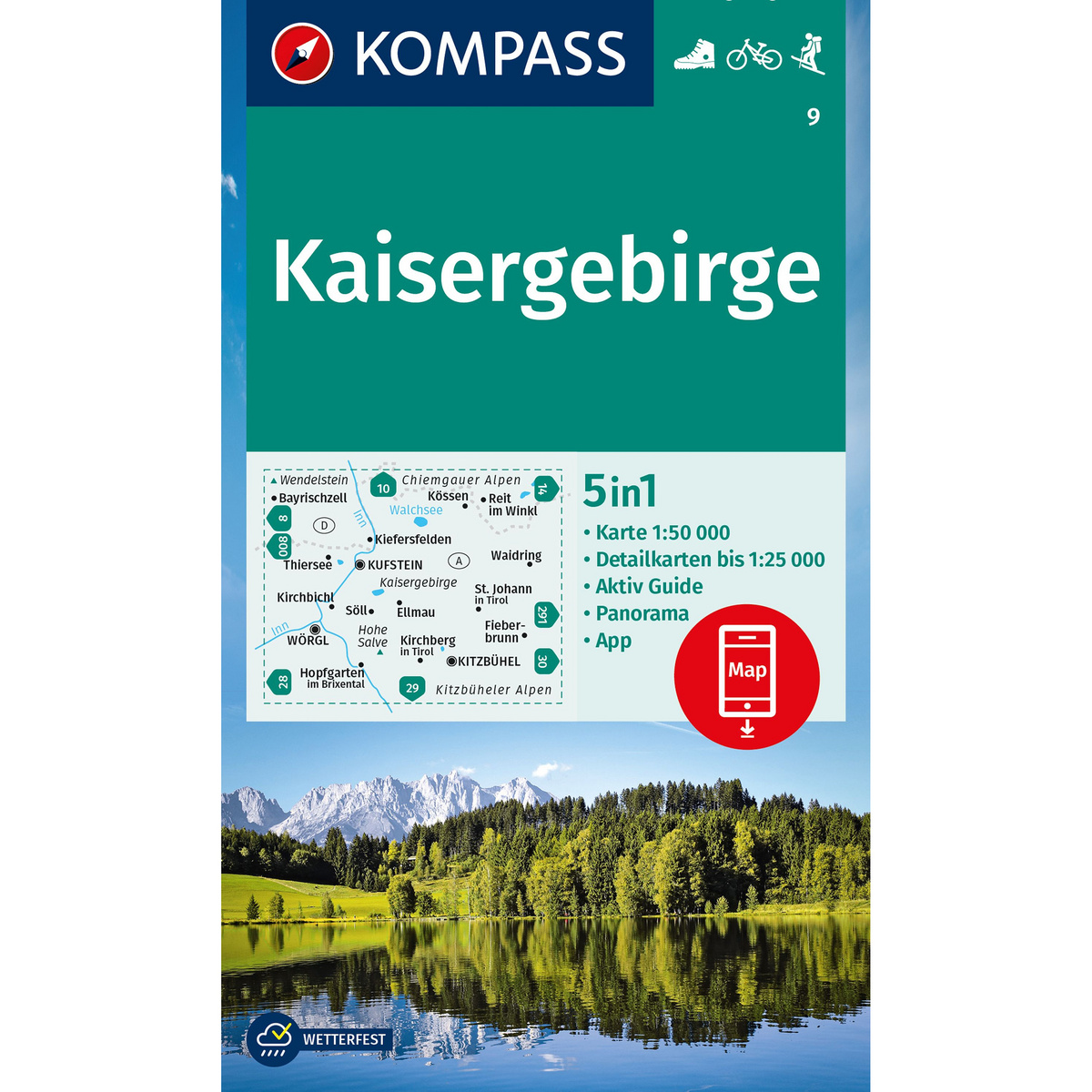 Kompass Verlag WK 9 Kaisergebirge von Kompass Verlag