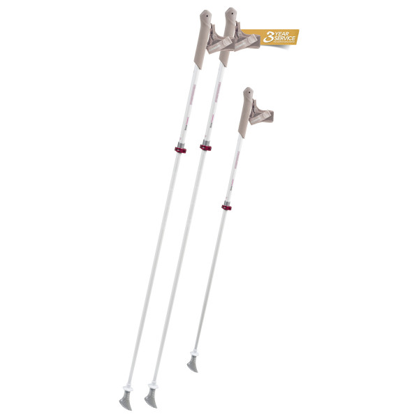 Komperdell - Sarma Powerlock - Nordic Walking Stöcke Gr 105-125 cm pearl / highlight von Komperdell