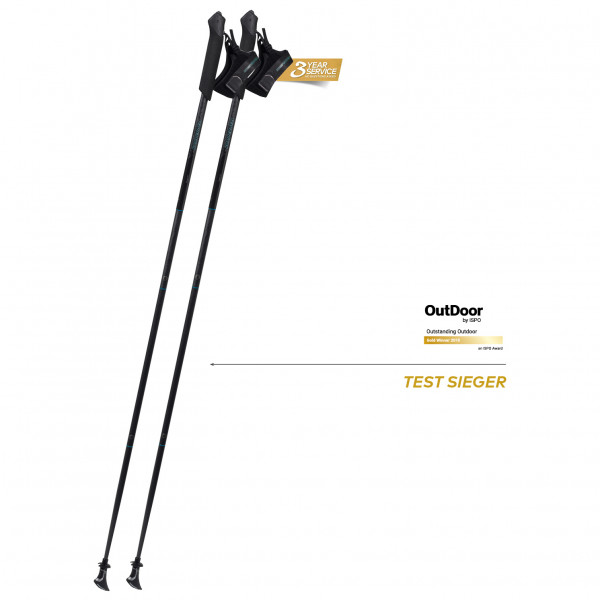Komperdell - Traveller FXP - Nordic Walking Stöcke Gr 125 cm schwarz Komperdell - Traveller FXP - Nordic Walking Stöcke Gr 125 cm schwarz von Komperdell