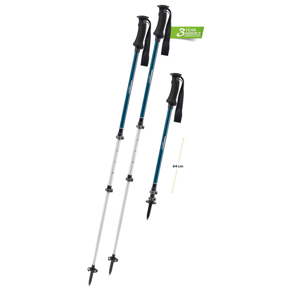 Komperdell - Trekmaster Powerlock - Trekkingstöcke Gr 105-140 cm braun/grau von Komperdell