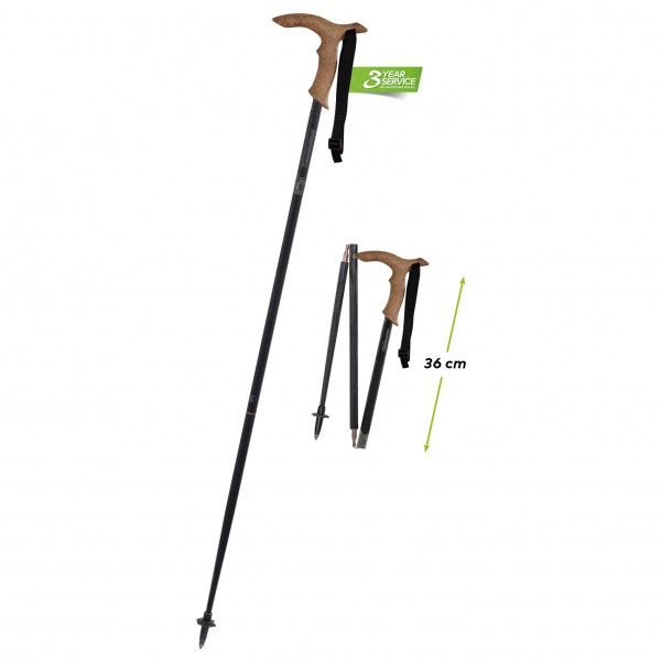 Komperdell - Walking Staff FXP - Gehstock Gr 85 cm schwarz von Komperdell