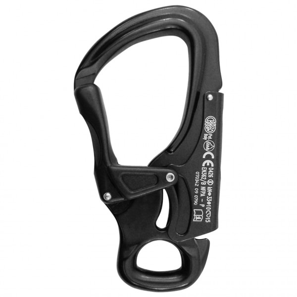 Kong - Einhandkarabiner Tango - Klettersteig-Karabiner grau/schwarz von Kong