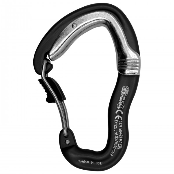 Kong - Ergo Wire Double Gate - Verschlusskarabiner schwarz/grau Kong - Ergo Wire Double Gate - Verschlusskarabiner schwarz/grau von Kong