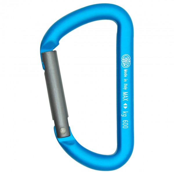 Kong - Mini D - Materialkarabiner blau von Kong