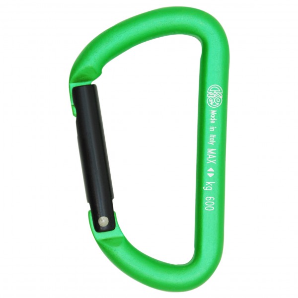 Kong - Mini D - Materialkarabiner grün von Kong