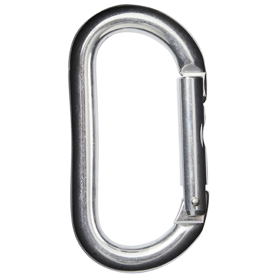 Kong - Oval Schraubkarabiner - Schnappkarabiner grau von Kong