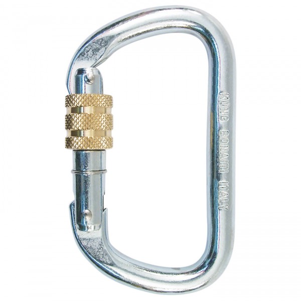 Kong - Oval Steel Straight Gate - Stahlkarabiner grau von Kong