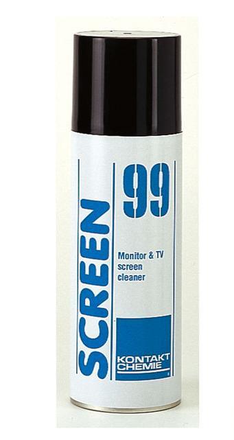 Kontakt Chemie - SCREEN 99 200 ml LCD/LED/Plasma, LCD / TFT Plasma, Tablet PC Gerätereinigungsspray 400 ml, Blau, One Size von Kontakt Chemie