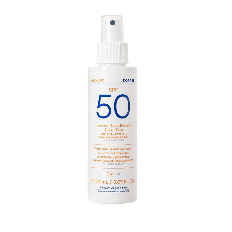 Korres natural products  Korres natural products YOGHURT Sonnenschutz Sprüh-Emulsion für Gesicht & Körper SPF50 Sonnenspray 150.0 ml von Korres natural products