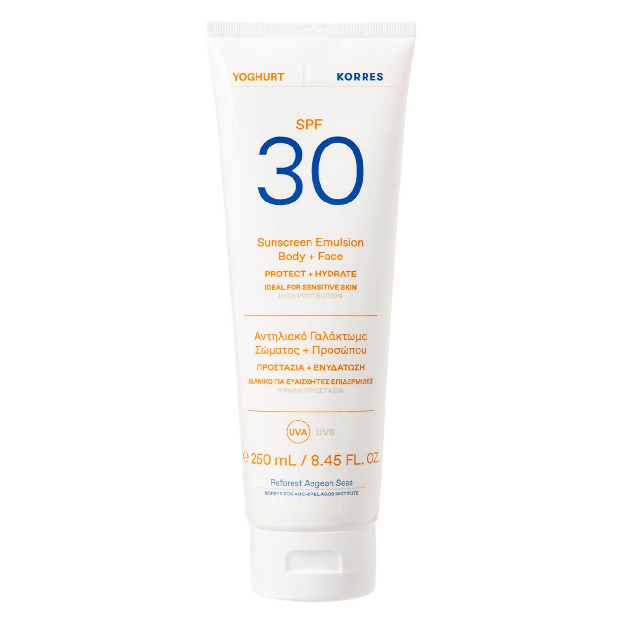 Korres Care - Yoghurt Sunscreen Emulsion Body + Face SPF30 von Korres