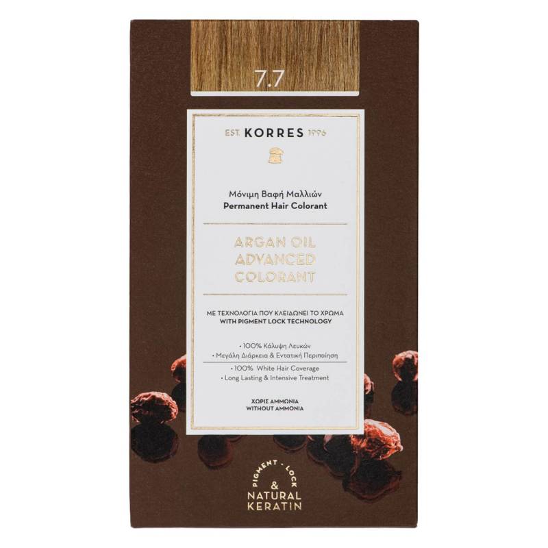 Korres Color - Argan Oil Advanced Hair Colorant Moccha 7.7 von Korres