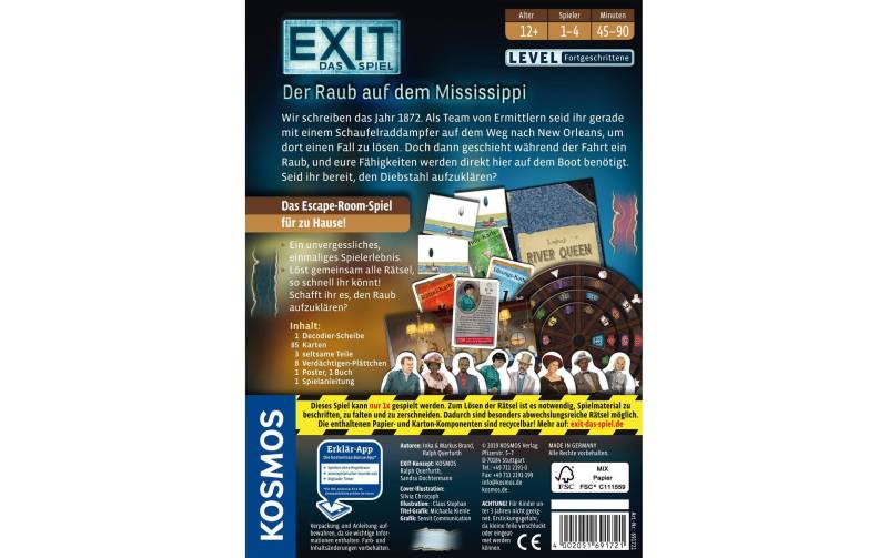 Kosmos Spiel »EXIT: Der Raub« von Kosmos