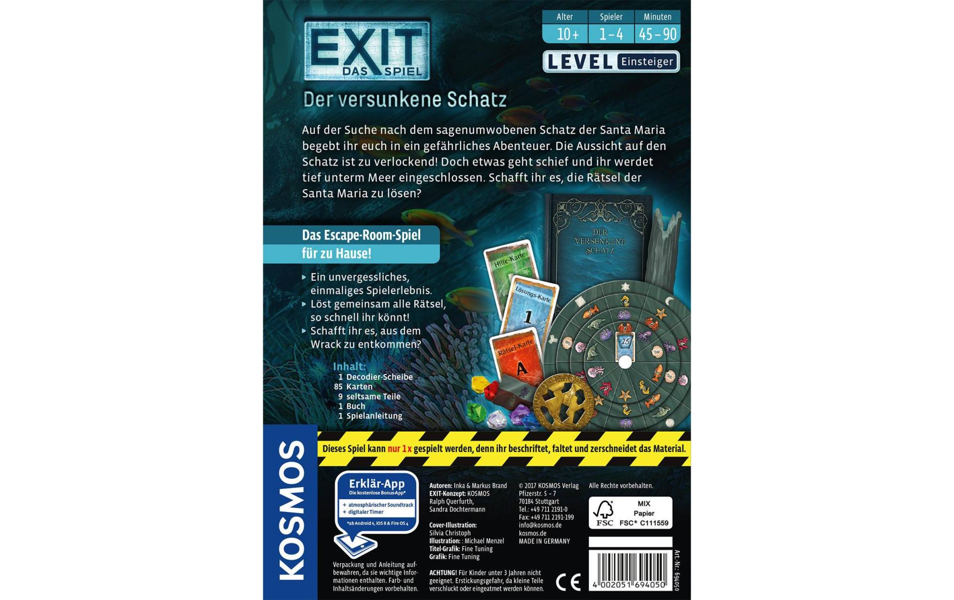 Kosmos Spiel »EXIT: Der Versun« von Kosmos