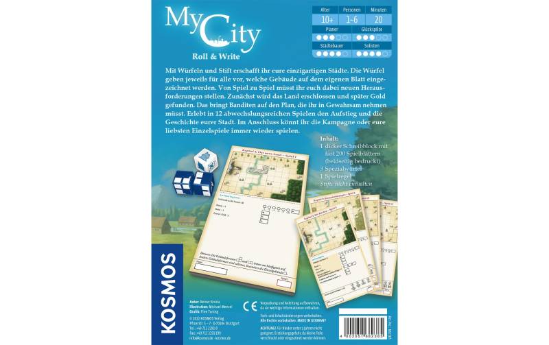 Kosmos Spiel »My City Roll« von Kosmos