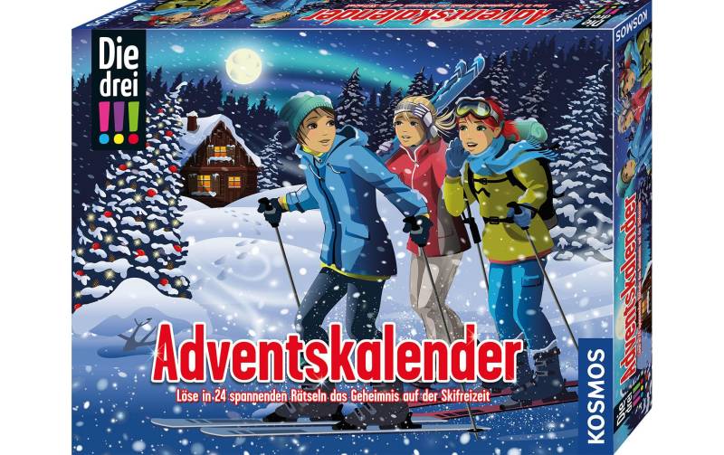 Kosmos Spielzeug-Adventskalender »Die drei!!! 2023«, ab 8 Jahren von Kosmos